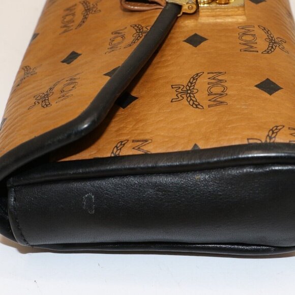 MCM Millie Visetos Medium Leather Crossbody - Brown/Black - Picture 2 of 16